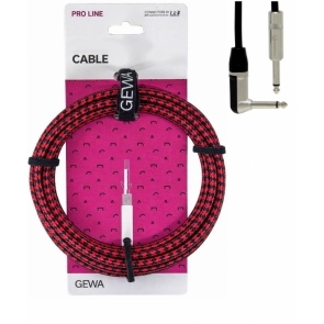 Cable Jack Mono Codo - Jack Mono Gewa Pro Line Rean Trenzado