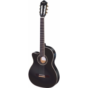 Guitarra Ortega RCE145LBK Serie Theatre Zurdos