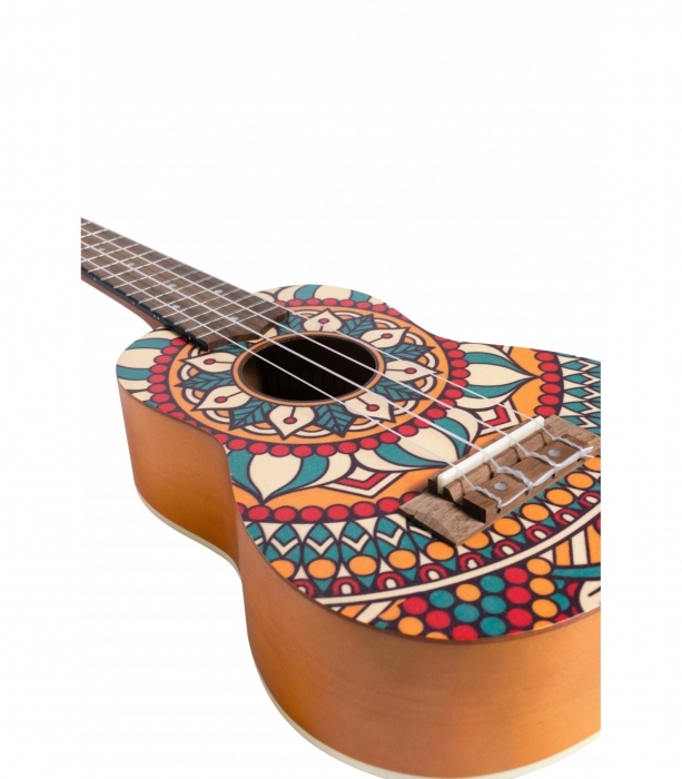La cabra Billy Evaluable Amabilidad Ukelele Soprano Bamboo B1E-CM Circus Mandala | Trino Music
