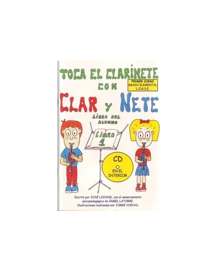 Toca el Clarinete con Clar y Nete. Alumno Libro nº 1 + CD