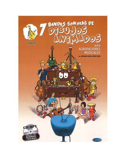 7 Bandas Sonoras de Dibujos Animados CD Saxos