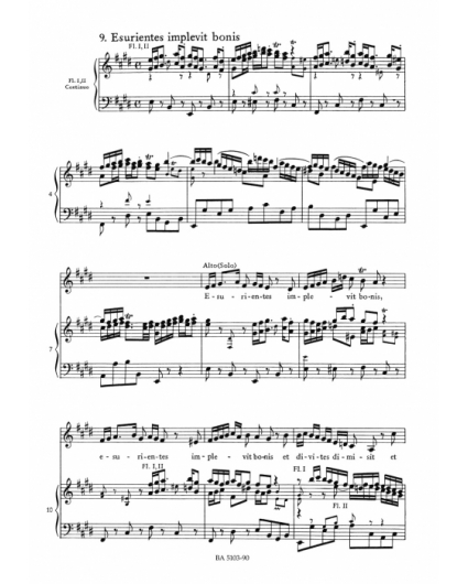 Magnificat D-Dur BWV 243/ Vocal Score