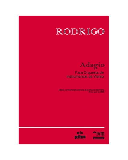 Adagio para Or.Instrum.Viento / Score & Parts