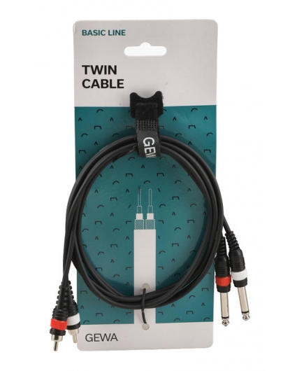 Cable 2 Jack Estereo - Jack Estereo Gewa Basic Line 1,5M