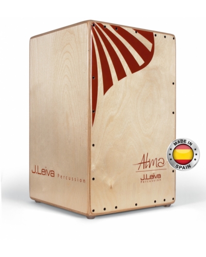 Cajon Flamenco J.Leiva Alma Rojo