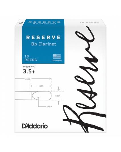 Cañas Clarinete D'addario Reserve 3,5+