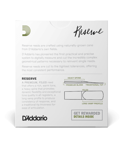 Cañas Saxofon Soprano D'addario Reserve 3+