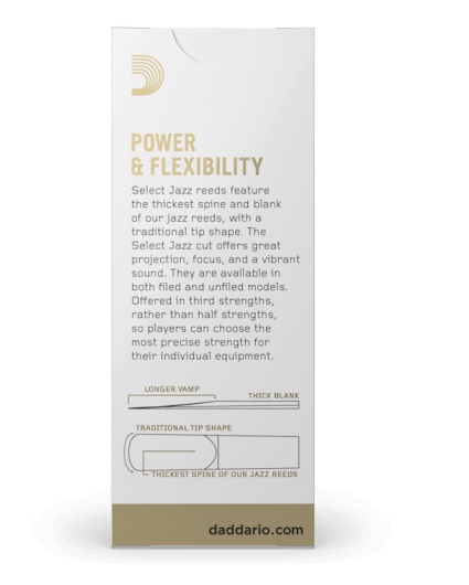 Cañas Saxofon Tenor D'addario Select Jazz Filed 3M