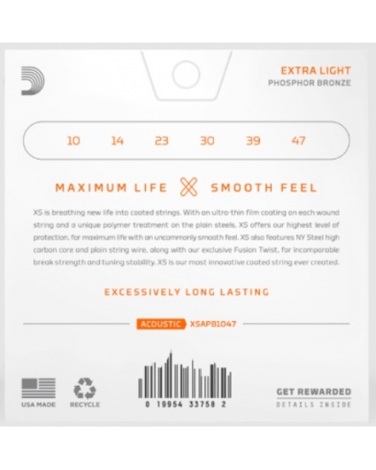 Cuerdas Guitarra Acustica D'addario XS Phosphor