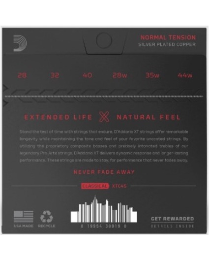 Cuerdas Guitarra D'Addario XTC45