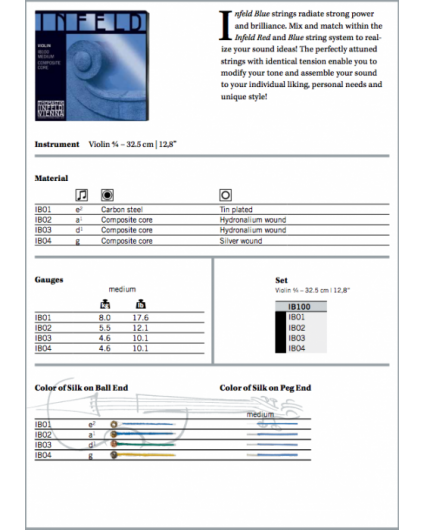 Cuerda Violin Thomastik Infeld Azul IB03