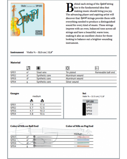 Cuerda Violin Thomastik Spirit! SP01