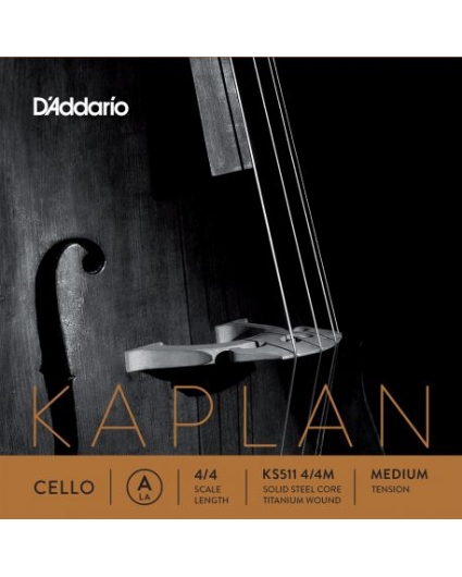 Cuerda Cello D'addario Kaplan KS511 LA 4/4M