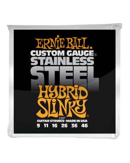 Cuerdas Ernie Ball Stainless Steel Hybrid Slinky