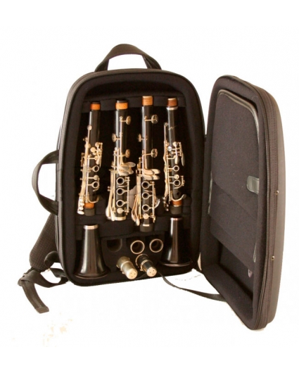 estuche dos clarinetes tortajada compact