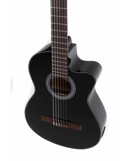 Guitarra Gewa Student Abeto Electrificada Negra