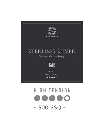 Cuerdas Knobloch Actives Sterling Silver Nylon QZ 500SSQ Alta