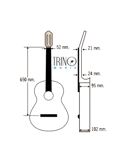 medidas Guitarra Paco Castillo 201