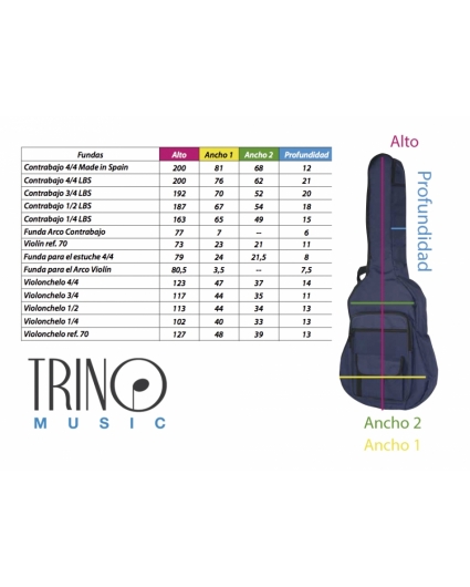 Funda Contrabajo Ortola 35 3/4