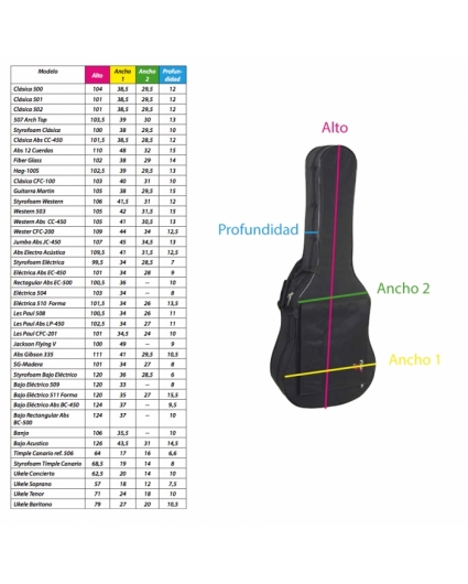 Estuche Guitarra Ortola ABS