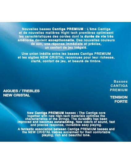 Cuerdas Savarez 510CJP New Cristal Cantiga Premium Azul