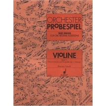 Orchester Probespiel. Violin Band 1