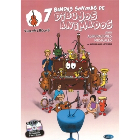 7 Bandas Sonoras de Dibujos Animados CD Violonchelos