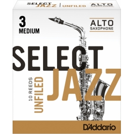 Caña Saxofon Alto D'addario Select Jazz Unfiled 3M