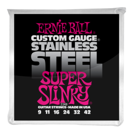 Cuerdas Ernie Ball Stainless Steel Super Slinky